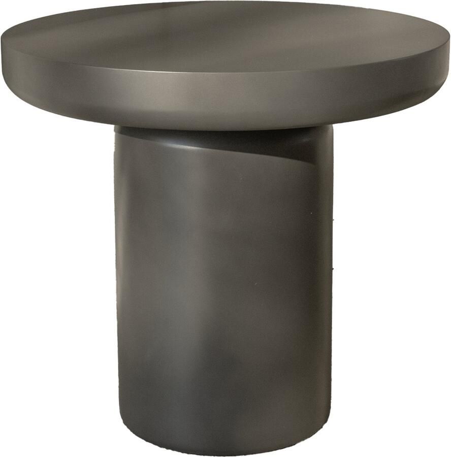 Vivera 'Livin Luxe Bijzettafel Hout Zwart Ø45cm