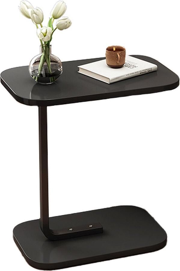 Vivera 'Livin Zwarte Bijzettafel – Moderne Ovale Tafel – Compact en Stijlvol – 45x30x60cm