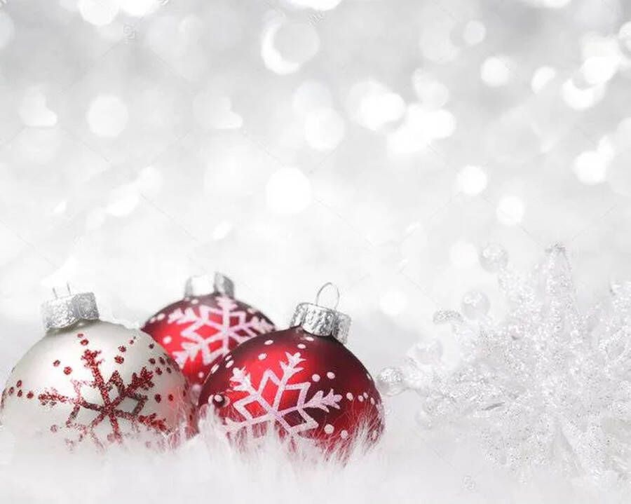 Vloerkledenopvinyl Kerst Placemat vinyl Kerstballen sneeuw 6 stuks Onze materialen zijn PVC vrij en hygienisch