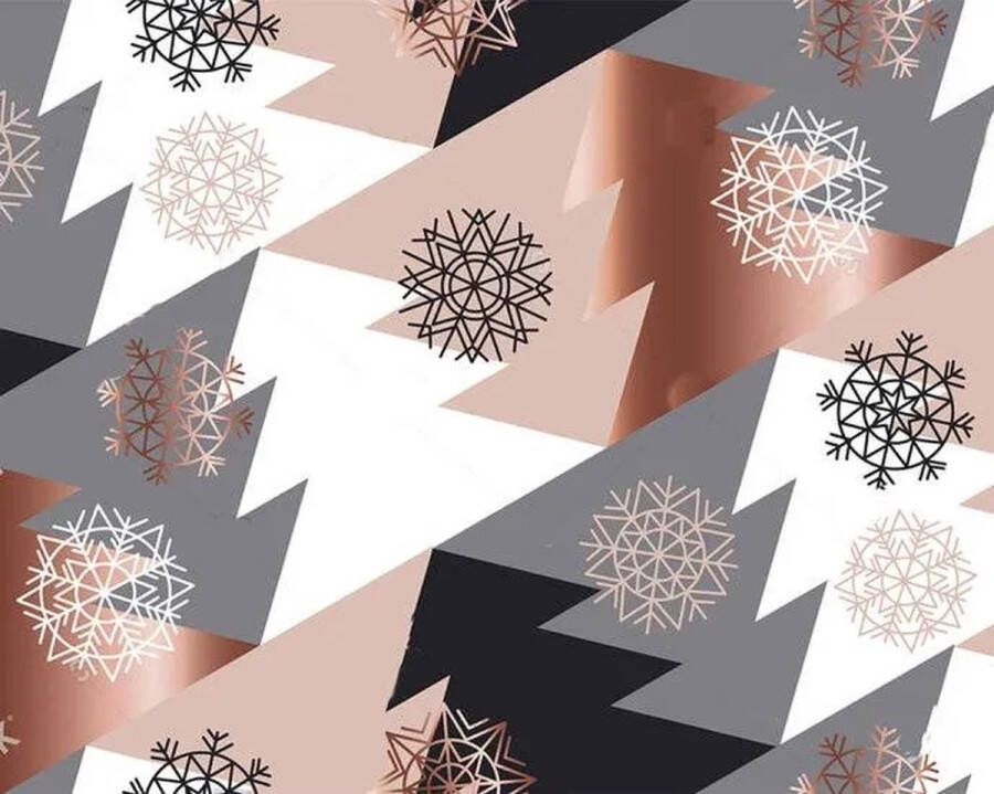 Vloerkledenopvinyl Kerst Placemat vinyl kerstbomen rose 8 stuks Onze materialen zijn PVC vrij en hygienisch