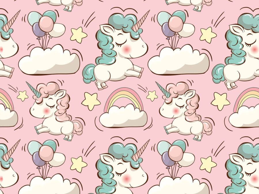 Kinderkamer kleed Unicorn roze 195x195 cm Onze materialen zijn PVC vrij en hygienisch 195x195 cm Onze materialen zijn PVC vrij en hygienisch