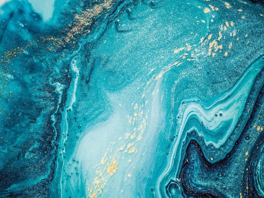 Vloerkledenopvinyl Vloerkleed vinyl Blue lagoon 195x300 cm Onze materialen zijn PVC vrij en hygienisch