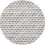 Vloerkledenopvinyl Vloerkleed vinyl rond Braided virgin white 120 cm Rond Onze materialen zijn PVC vrij en hygienisch - Thumbnail 1