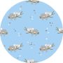 Vloerkledenopvinyl Vloerkleed vinyl rond Lazy Koala 140 cm Rond Onze materialen zijn PVC vrij en hygienisch - Thumbnail 1