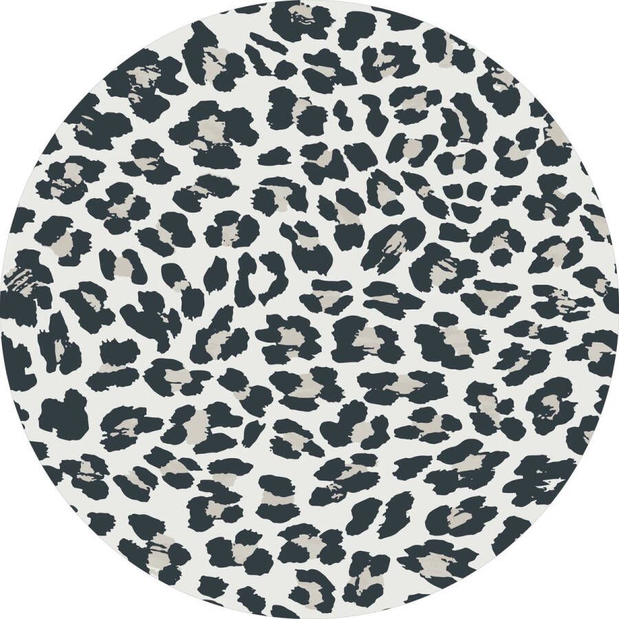 Vloerkledenopvinyl Vloerkleed vinyl rond Panter grey 140 cm Rond Onze materialen zijn PVC vrij en hygienisch