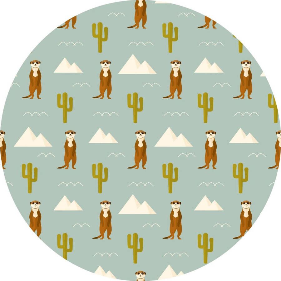 Vloerkledenopvinyl Vloerkleed vinyl rond Timon 180 cm Rond Onze materialen zijn PVC vrij en hygienisch