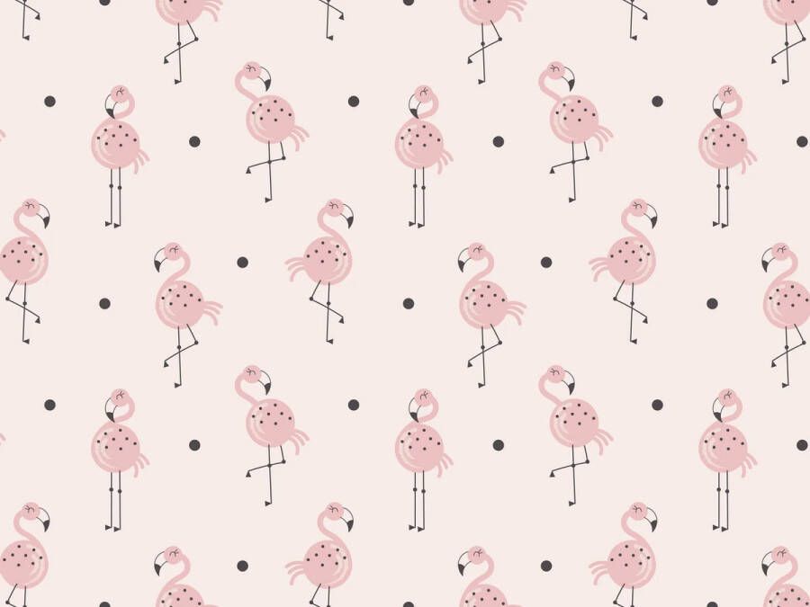 Kinderkamerkleed vinyl Flamingo Junkie 195x195 cm Onze materialen zijn PVC vrij en hygienisch