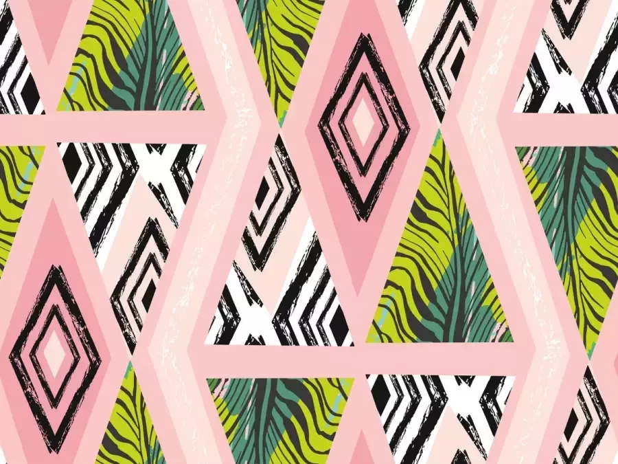 Vloerkledenopvinyl.nl kinderkamerkleed vinyl Driehoeken