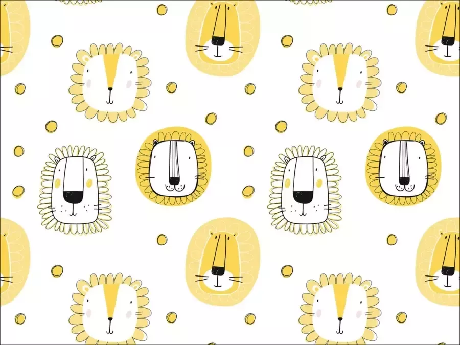 Vloerkledenopvinyl.nl kinderkamerkleed vinyl | Leo leeuwen kleed