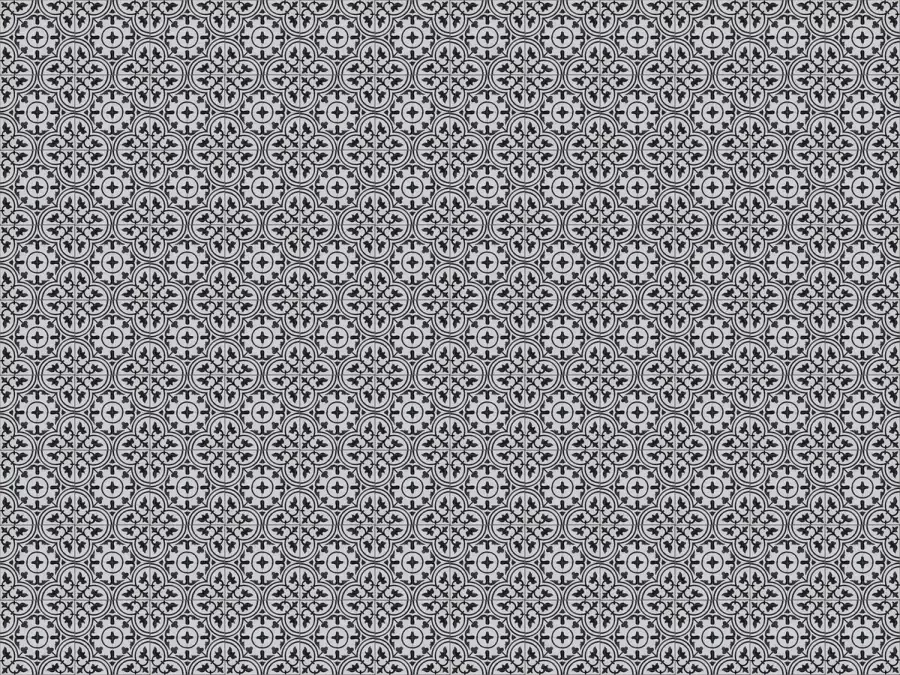 Vloerkledenopvinyl.nl Vloerkleed vinyl Grey mosaic 95x145 cm - Foto 2