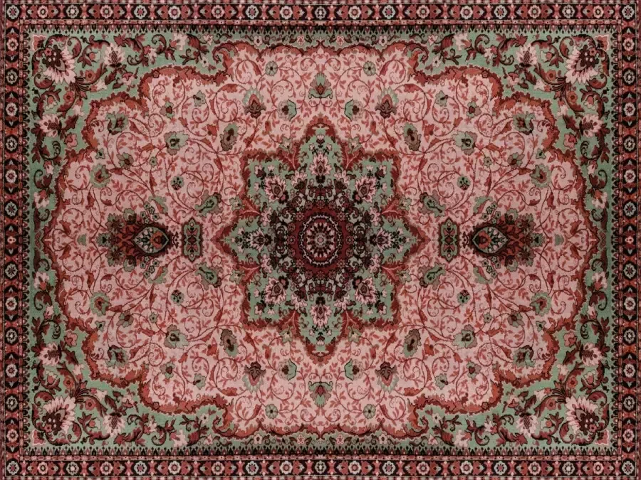 Vloerkledenopvinyl.nl vinyl vloerkleed Persia Terra 140x195 cm