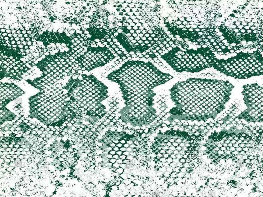 Vloerkledenopvinyl.nl Vloerkleed vinyl Snake groen