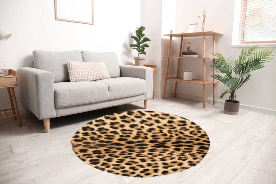 Vloerkleed rond Leo P 170 cm Rond Ontdek het vloerkleed Rond Leo P: stijlvol duurzaam en PVC-vrij. Perfect voor gezinnen die comfort en elegantie zoeken. Maak uw interieur compleet en bestel vandaag nog! - Foto 2