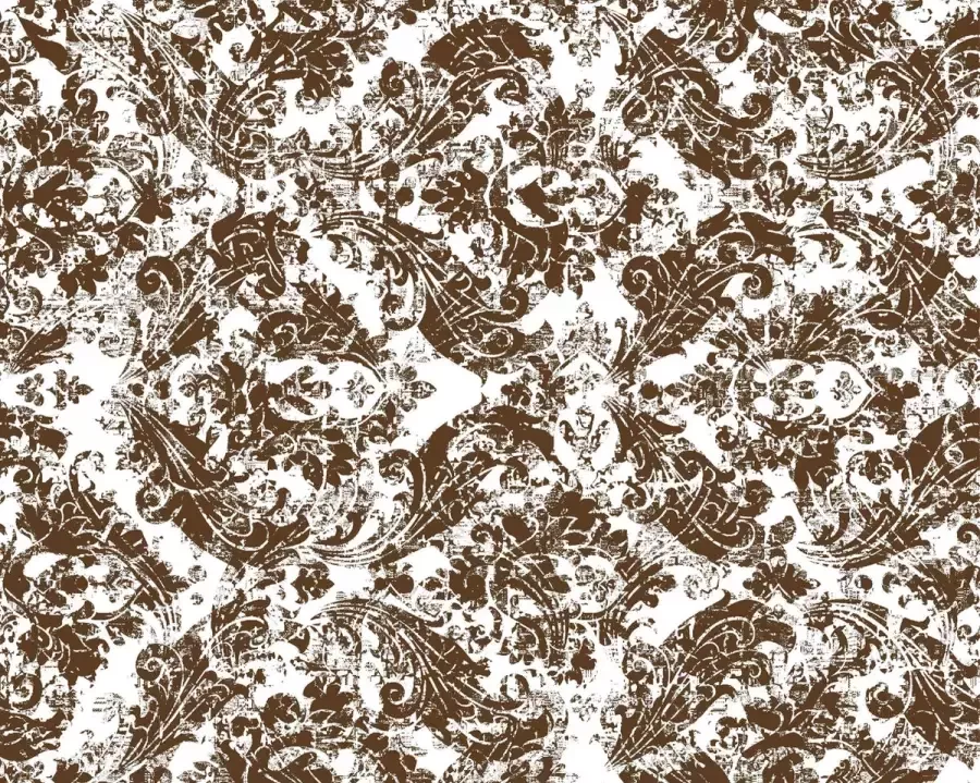 Vloerkledenopvinyl.nl Vloerkleed vinyl Barok brons 95x145 cm - Foto 2