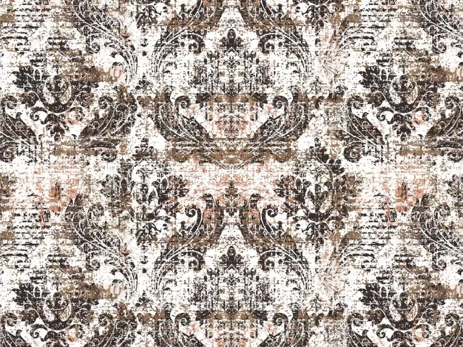 Vloerkledenopvinyl.nl Vloerkleed vinyl Barok brons 170x240 cm