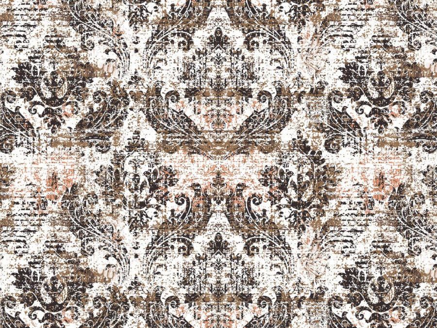 Vloerkledenopvinyl.nl Vloerkleed vinyl Barok brons 95x145 cm