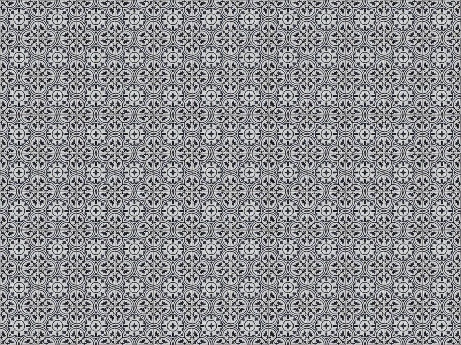 Vloerkledenopvinyl.nl Vloerkleed vinyl Grey mosaic 170x240 cm