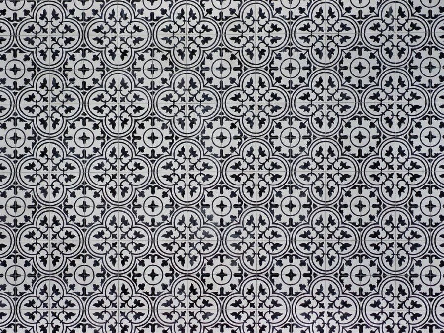 Vloerkledenopvinyl.nl Vloerkleed vinyl Grey mosaic 170x240 cm - Foto 2