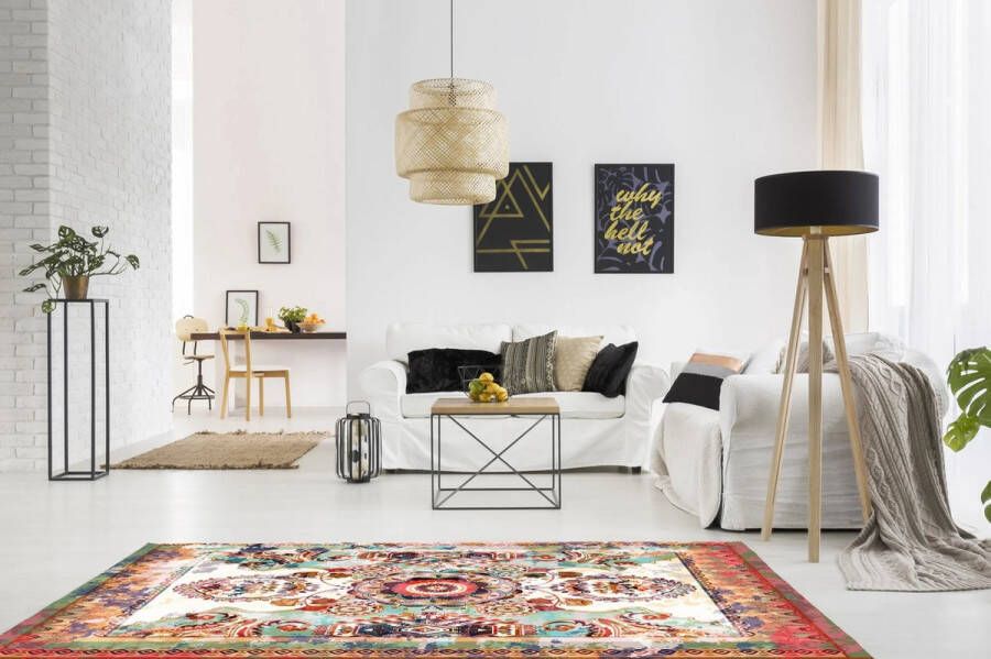 Vloerkledenopvinyl.nl Vloerkleed vinyl Indira 95x145 cm