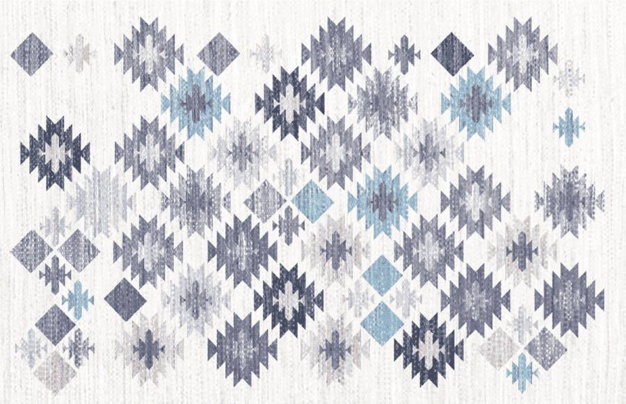 vloerkledenopvinyl.nl Vloerkleed vinyl Old dirty grey 170x170 cm