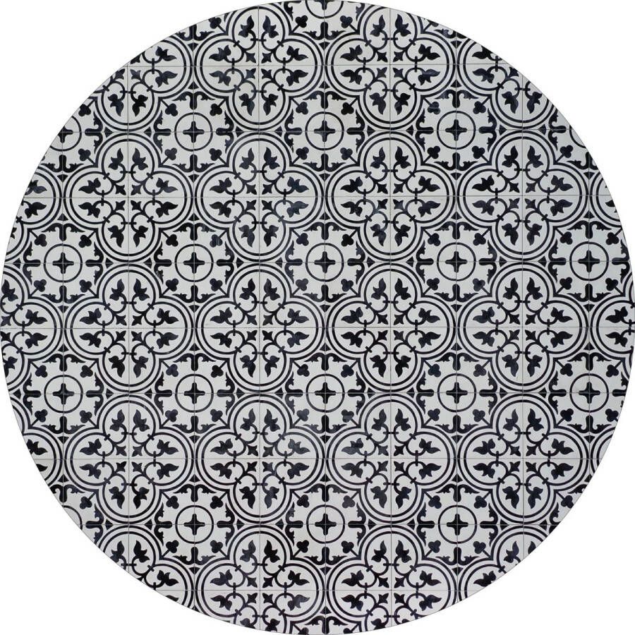 Vloerkleed vinyl rond Grey Mosaic 150 cm Rond Ontdek het Vloerkleed vinyl rond Grey Mosaic: een stijlvolle duurzame keuze voor elk interieur. Hygiënisch PVC-vrij en comfortabel. Perfect voor gezinnen die elegantie en gemak waarderen
