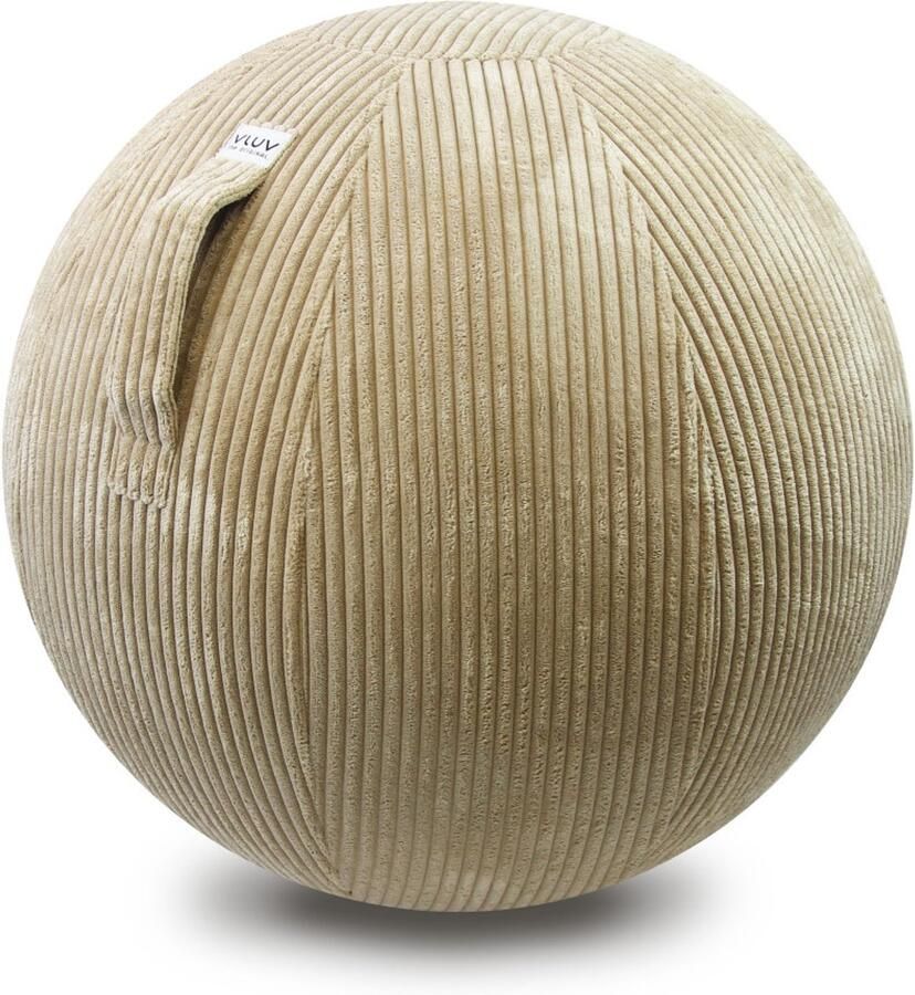 Vluv VLIP BOL zitbal ergonomisch voor kinderen zacht & comfortabele stof 50-55cm Beige