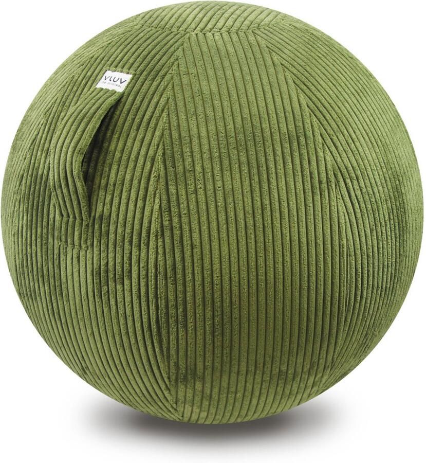 Vluv VLIP BOL zitbal ergonomisch voor kinderen zacht & comfortabele stof 50-55cm Olive