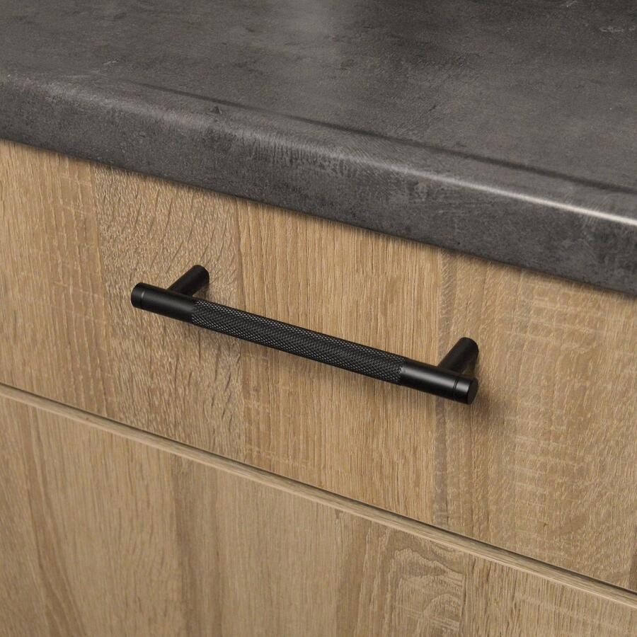 VNSTRA Handgreep Dubai Handgreep Zwart 192mm Grote Moderne Zwarte Meubelgreep Design Keukengreep 192mm voor Kasten en Deuren