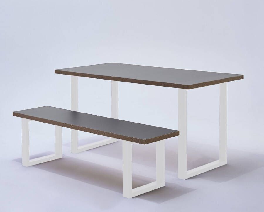 vntr Set U tafelpoten meubelpoten (2 stuks)Mat wit40 cm x 39 cm