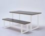 Vntr Set X tafelpoten meubelpoten (2 stuks) 40 cm hoog kleur mat wit - Thumbnail 3