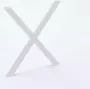 Vntr Set X tafelpoten meubelpoten (2 stuks) 40 cm hoog kleur mat wit - Thumbnail 1