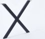 Vntr Set X tafelpoten meubelpoten (2 stuks) 40 cm hoog kleur mat zwart - Thumbnail 1