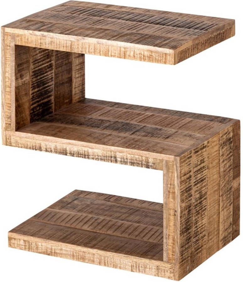 Voglrieder kreatives Wohnen Bijzettafel S-vorm mangohout