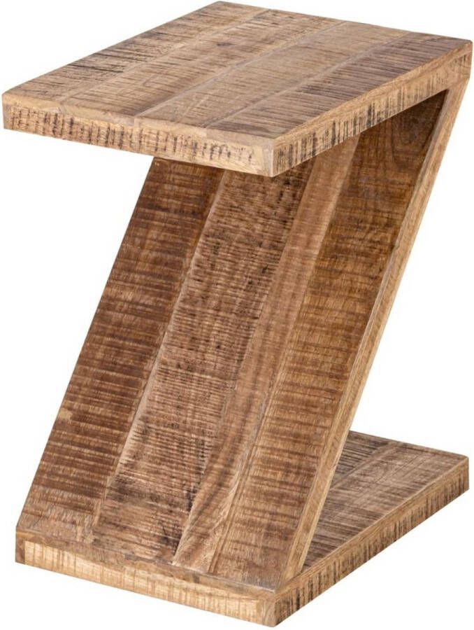 Voglrieder kreatives Wohnen Bijzettafel Z-vorm mangohout