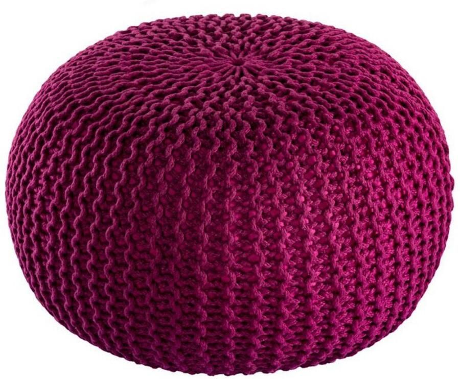 Voglrieder Buitenpoef – Ø 45 cm x H 30 cm bordeaux Waterdicht & Lichtgewicht