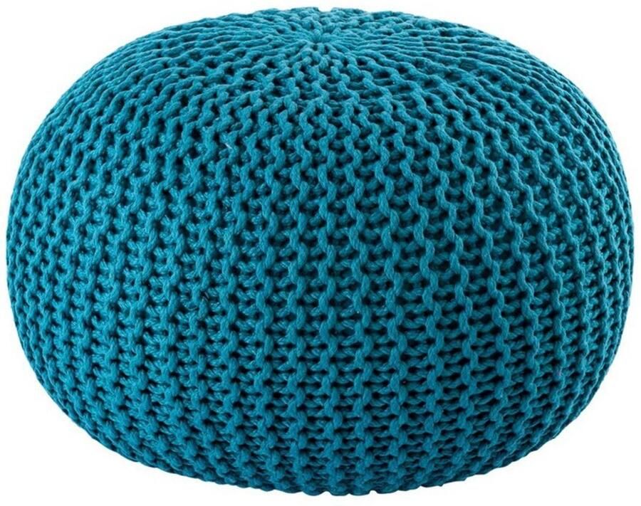 Voglrieder Buitenpoef – Ø 45 cm x H 30 cm turkoois Waterdicht & Lichtgewicht