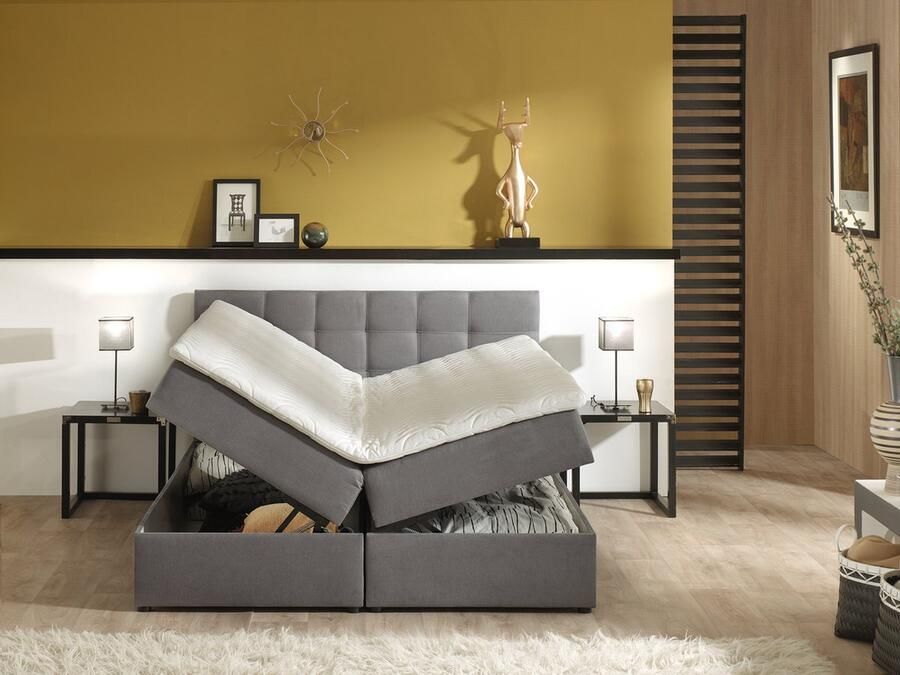 Boxspring Atelier Complete Opbergboxspring 180x200 cm Inclusief pocketvering matrassen Model Storage Tweepersoons bed met opbergruimte - Foto 2