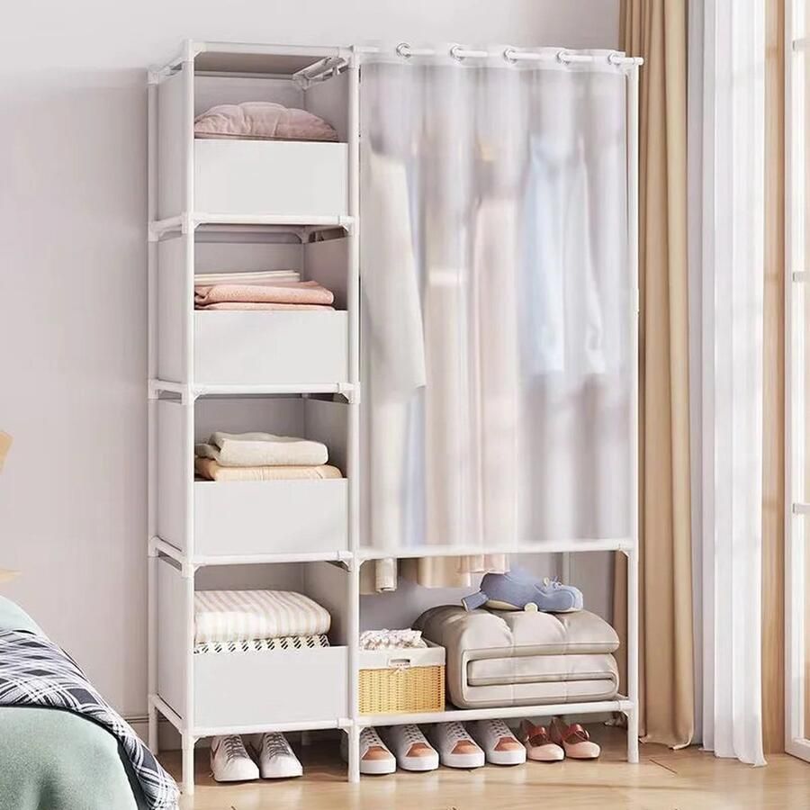 Vostara Kledingkast Slaapkamer Kledingkasten Slaapkamer Kleding Kast Kledingkasten Kledingkast Wit Kledingkast Opbergkast Kledingkast Organizer