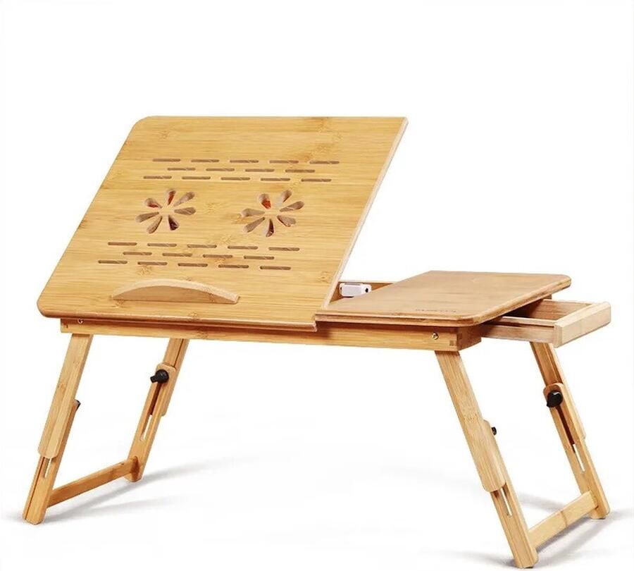 Vostara Opvouwbaar Laptop Bureau Bedtafel Laptop Stand Laptop Tafel Laptop Houder bureau xl Computer Bureau Laptopbureau Laptop Bureausteun