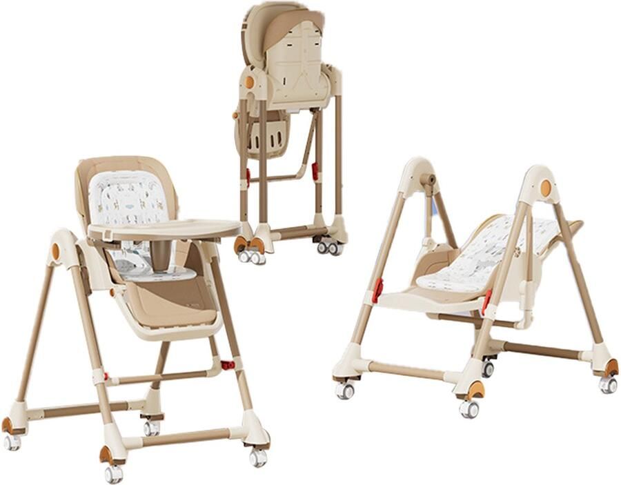 VRODNSD Baby eetstoel 15KG dragende moeder kinder babystoel zitplaats en pasgeboren zitplaats baby hoge stoel voor voeding voedsel kinder eetstoel voor eten kan zitten liggen zitten schuilstoel hoog en laag verstelbaar
