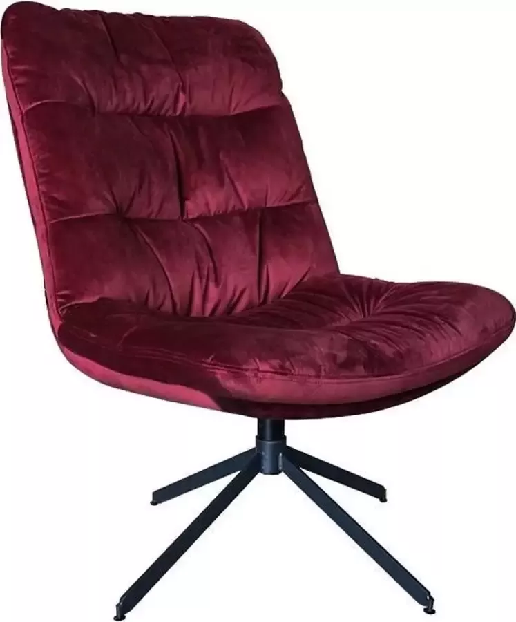 Vtw Living Luxe Draaifauteuil Fauteuil Draaistoel Rood 94 cm