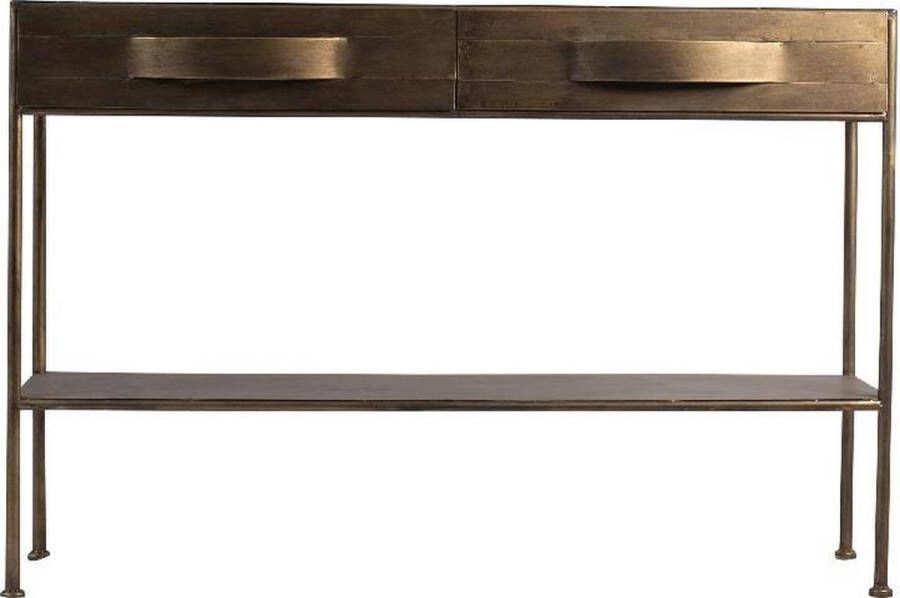 Vtw Living Luxe Sidetable Wandtafel Sidetables Tafel Industrieel Metaal Goud 120 cm
