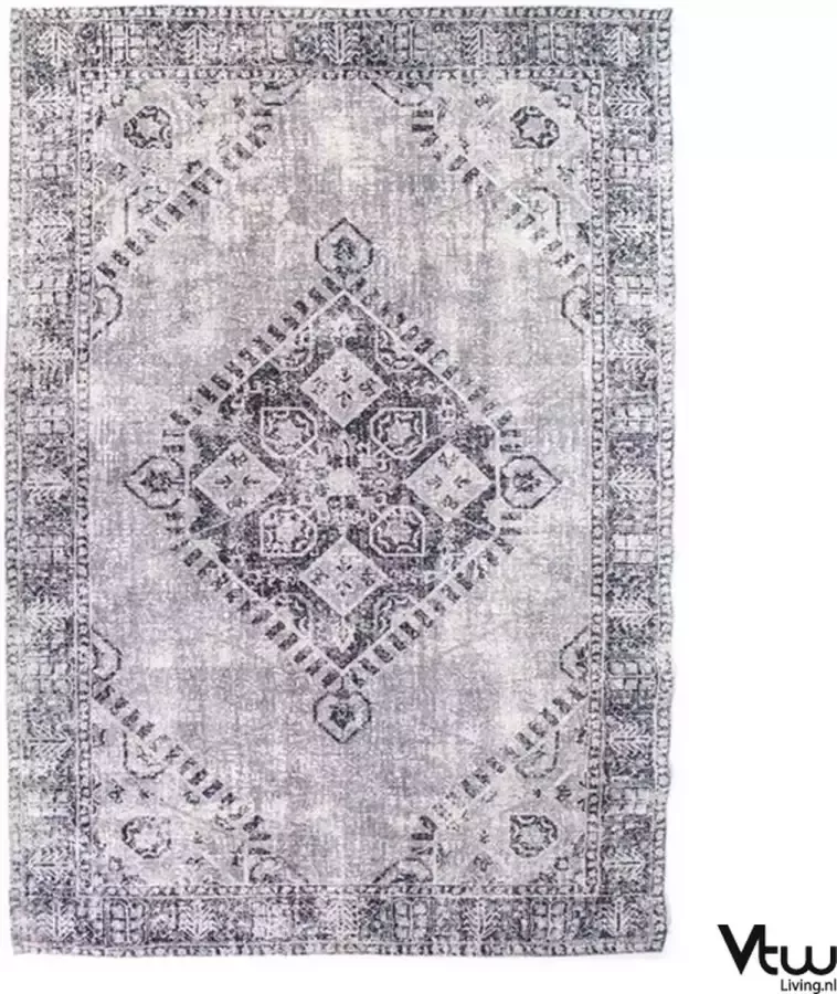 Vtw Living Vloerkleed Tapijt Laagpolig Grijs 200 x 300 cm
