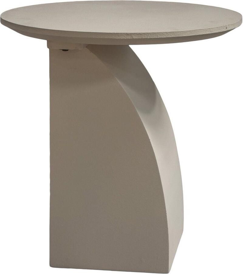 Vtw Living Bijzettafel Organisch Bijzettafel Rond Salontafel Bijzettafels Bijzettafeltje Hout Creme 45 x 45 x 45 cm