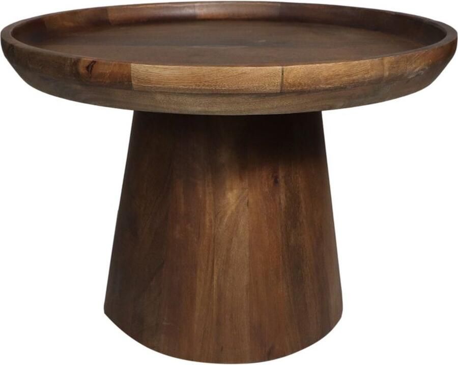 Vtw Living Koffietafel Bijzettafel Kleine tafel Salontafels Bruin 75 cm
