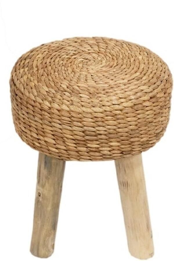 Vtw Living Krukje Waterhyacint Kruk van Hout Bruin H50 x B30 x D30 cm