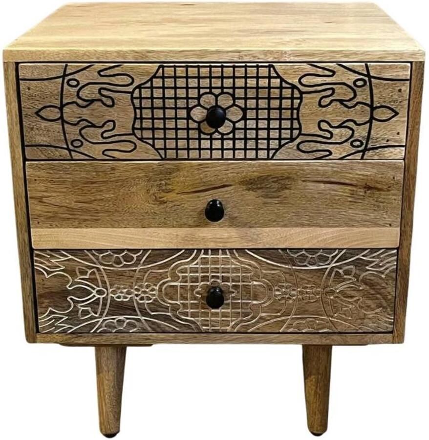 Vtw Living Nachtkastje Slaapkamer Nachtkastjes Nachtkast Nachtkastjes Industrieel Modern Kast 50 x 45 x 55 cm