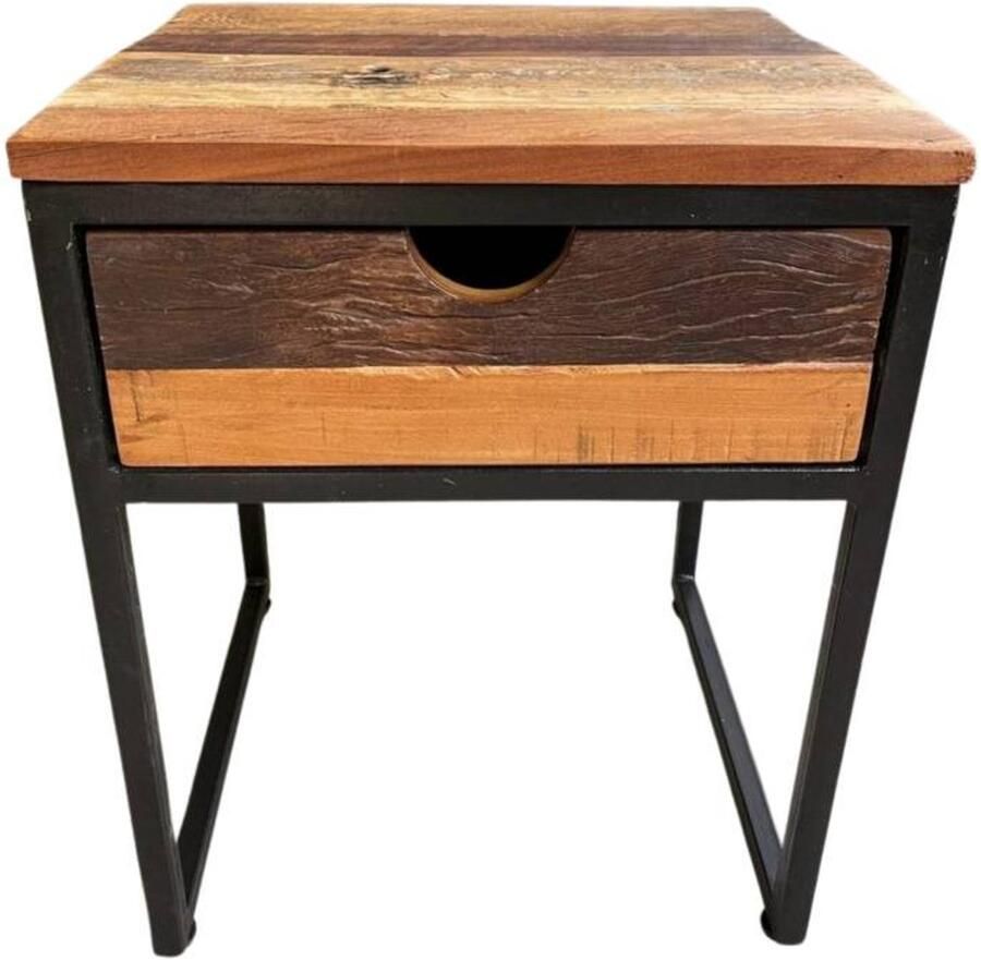 Vtw Living Retro Nachtkastje Slaapkamer Nachtkastjes Nachtkast Nachtkastjes Industrieel Modern Kast 40 x 40 x 50 cm