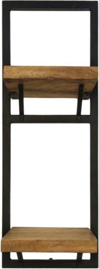 Industrieel Wandrek Van Mangohout Wandrek Wandplank Industriële Wandplank Mangohout Wandrekje Mangohout Industriële Wandrek Wanddecoratie Muurdecoratie Sfeer Wandrekje 70 cm hoog