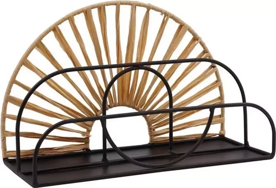 Vtw Living Wandrek van metaal Wandrek Metaal Rotan 36 cm breed